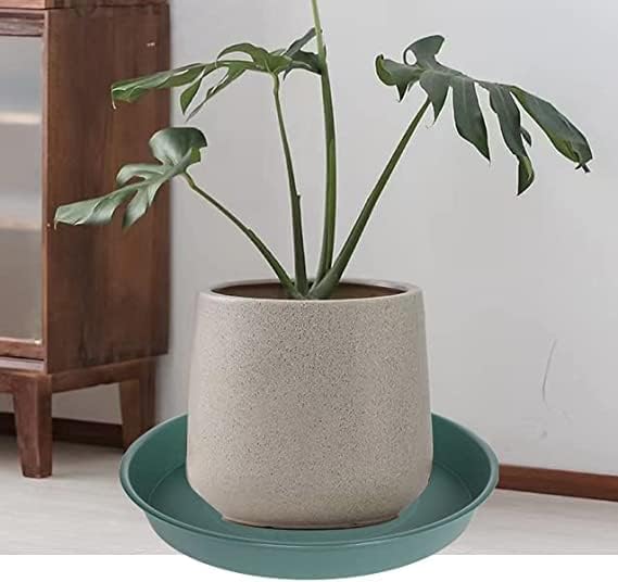 2 Pack of Bird Bath Bowl 12", 1.6" Depth, 10 12 inch Birdbath Bowls Dish Only for The Garden, Large Plant Saucer (12", Green)