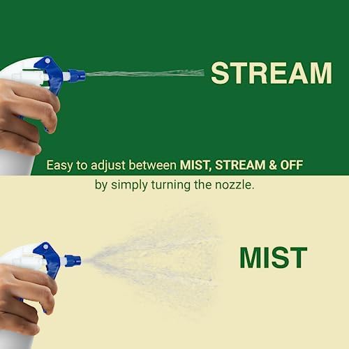 Heavy Duty 24oz Clear Plastic Spray Bottles for Cleaning - Large Empty Bottles for Gardening Solutions, Vinegar, Chemicals, Professional Cleaners - Adjustable Sprayer Nozzle - 4 Pack