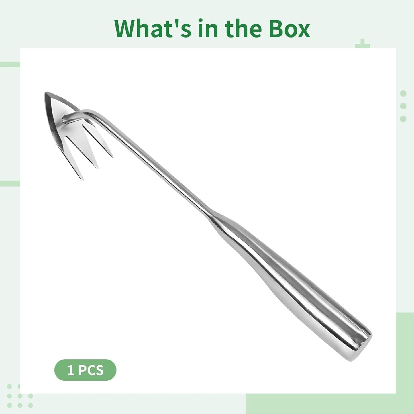 Stainless Steel Weed Puller, Garden Hand Tool, Long-Lasting and Precise, Effortless Weed Removal, Ideal for Various Gardening Tasks, Length: 34.5 cm/13.58 in