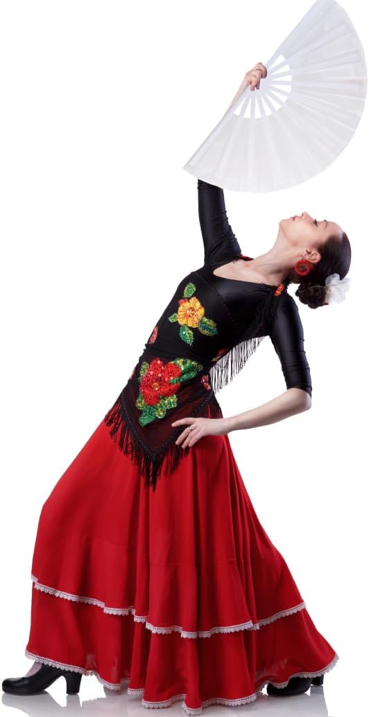 4 Pack Large Folding Hand Fan, Plastic Hand Held Folding Fans Chinese Kung Fu Hand Fan Decorative Folding Fans for Dance, Performance, Festival or Home Decorations(Black&White)