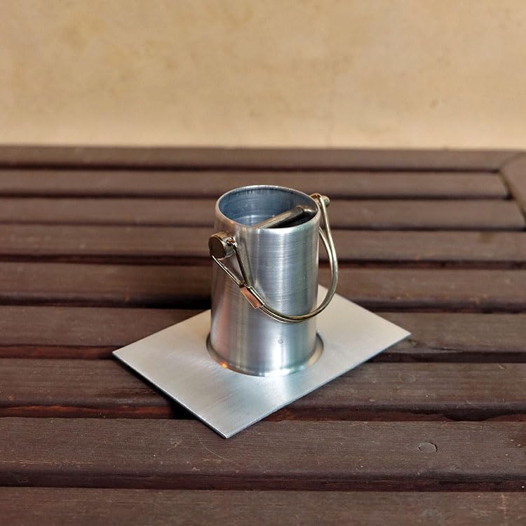 Nutshell Stores Steel Cups Rain Chain - Stainless Steel - 13 Feet