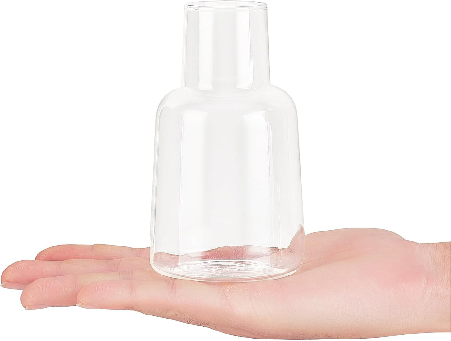 Mkono Propagation Vases for Plants, Set of 5 Small Glass Jar Planters for Hydroponic Cutting Flowers, Plant Station Bud Vases for Centerpieces Home Office Decor Gift