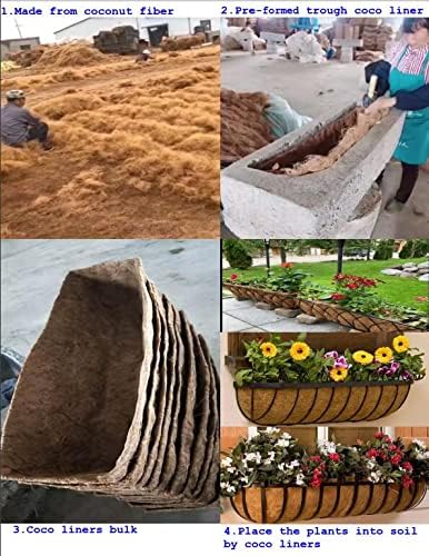 16 Inch Replacement Coco Liners for Hanging Basket(2 Pieces of Pack)