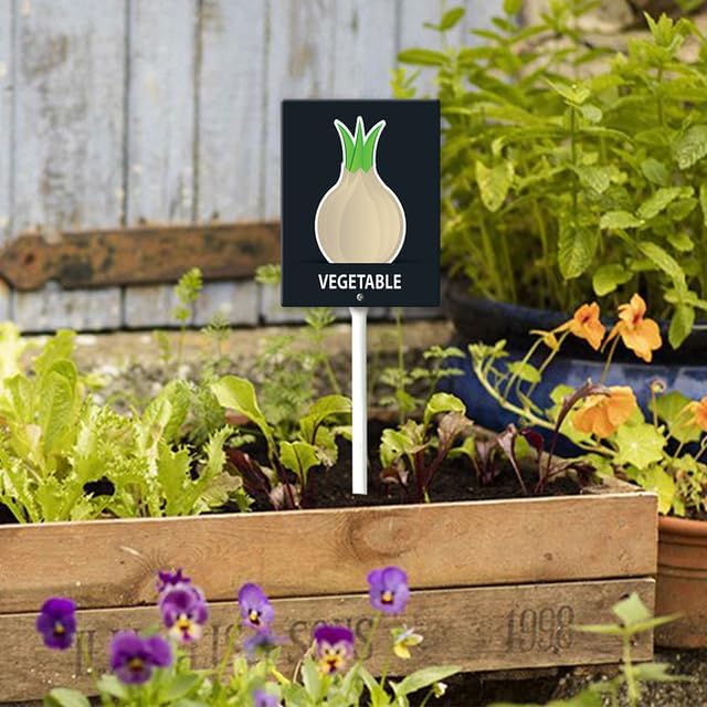 Eveokoki Aluminum Seed & Plant Labels - Plant Markes for Seedlings-Plant Tags for Pots - Garden Signs for Vegetable - Durable Markers for Plants Outdoor Waterproof - Garden Decor for Farmhouse