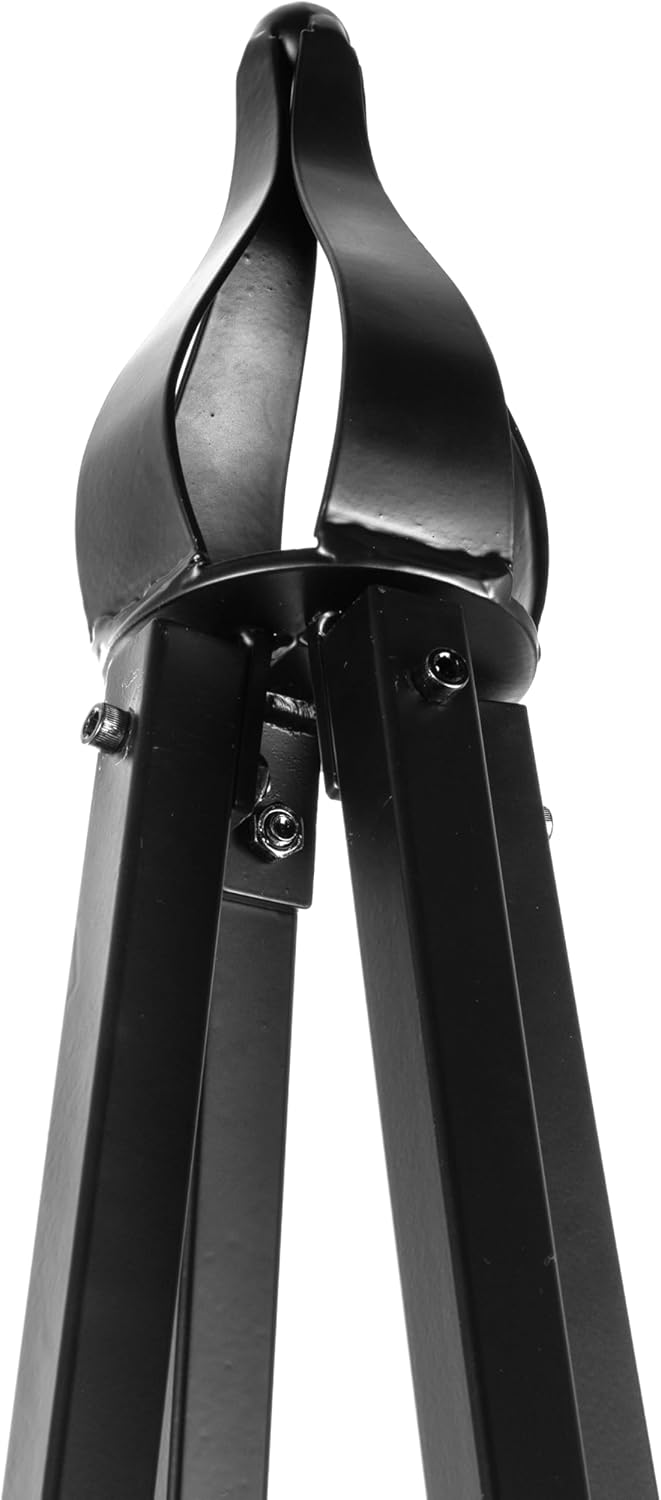 H Potter Tall Iron Obelisk Trellis Powdercoated Metal Finish Garden Decor Column for Climbing Plants (Black, 10 FT Tall)