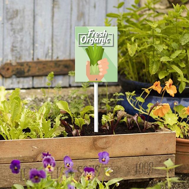 Eveokoki Aluminum Seed & Plant Labels - Plant Markes for Seedlings-Plant Tags for Pots - Garden Signs for Vegetable - Durable Markers for Plants Outdoor Waterproof - Garden Decor for Farmhouse