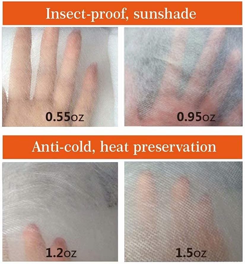 Agfabric Plant Covers Freeze Protection H48 x55 0.9oz Plant Frost Protection Covers Plant Protection Winter Cover Drawstring Bags Cold Frost Blanket,White