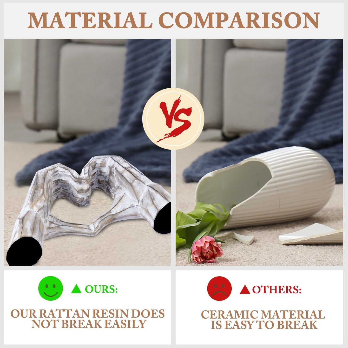 Valentines Day Gifts for Him, Heart Hands Sculpture, Heart Hands, Valentines Day Decorations, Sculptures Home Decor for Living Room Bedroom Bookshelf(No Bracelets)