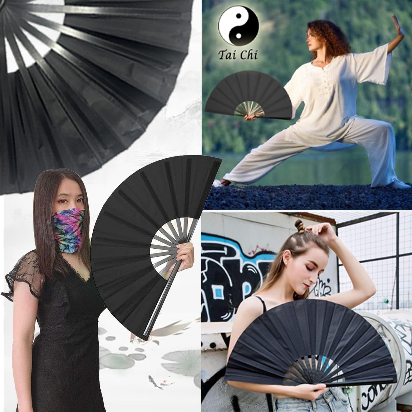 Boots on The Ground Hand Fan,Boots on The Ground Fan,Clap Fans For Line Dancing,Large Folding Hand Fan,Party,Dance Enthusiasts Gift (pink)