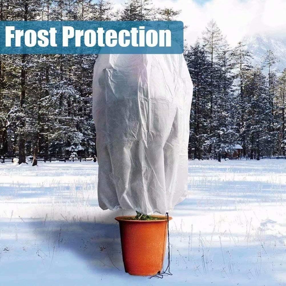 Agfabric Plant Covers Freeze Protection 0.95oz 24''x32'' Frost Cover for Garden Tree Protection Winter Tree Cover for Frost Proctection, 4 Pack