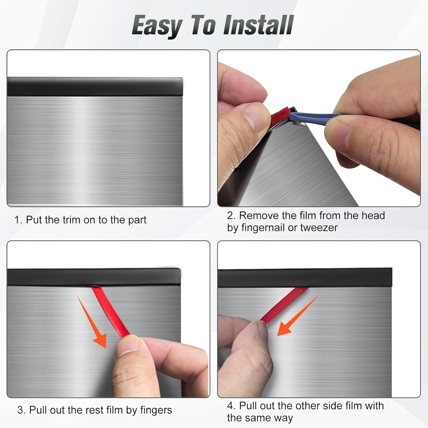 Edge Trim, 1/16" Rubber Edge Trim, Flexible Self Adhesive U Channel Edge Guards, Edge Protector for Sharp Edge, Sheet Metal and Car Doors, Peel and Stick Auto Door Guard, Black Color, 10Ft