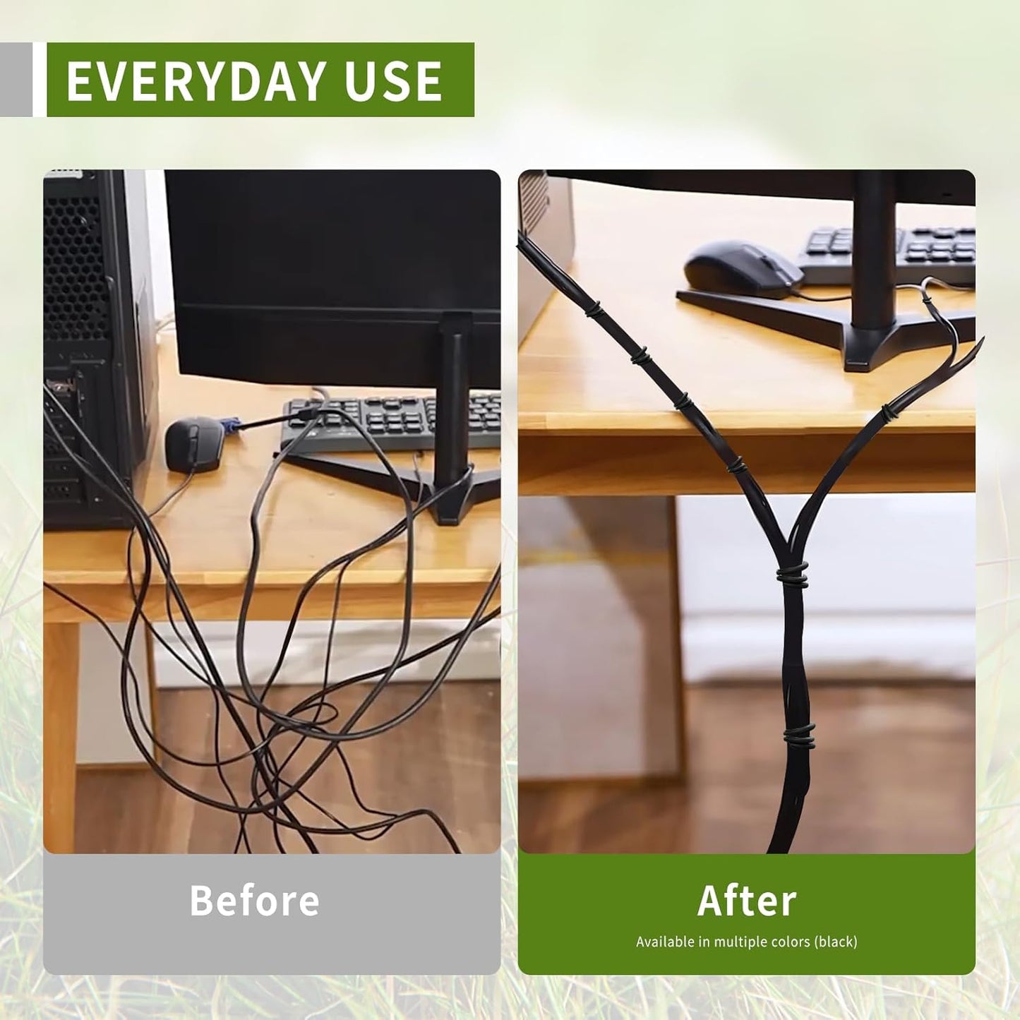 Garden Flexible Wire Tie, Soft Twist Plant Ties Support Plant Vines for Supporting and Fixing Garden Planting Branches Vines & Stems ,Organize Data Wire and Office Organization 160ft