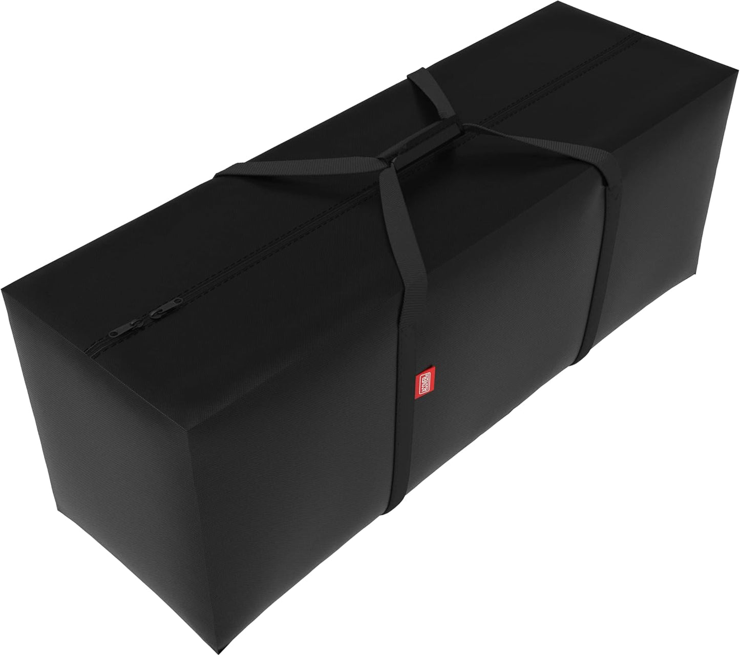 Outdoor Rectangular Cushion/Cover Storage Bag, Protective Zippered Storage Bags with Handles, 50''L x 13''W x 20''H Black