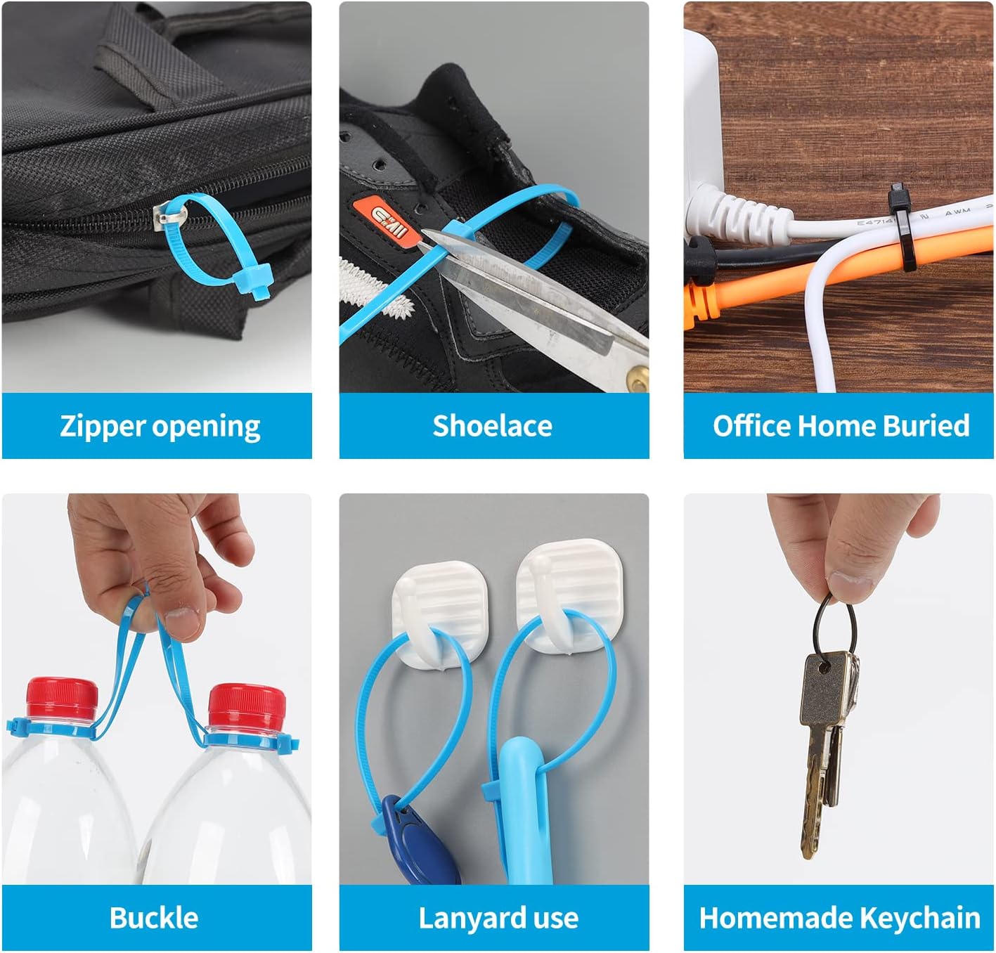 XINGO 100PCS Cable Zip Ties Heavy Duty, Premium Nylon Plastic Wire Ties with 50 Pounds Tensile Strength, Self-Locking Black Nylon Zip Ties for Indoor and Outdoor (14 inch, Gold)