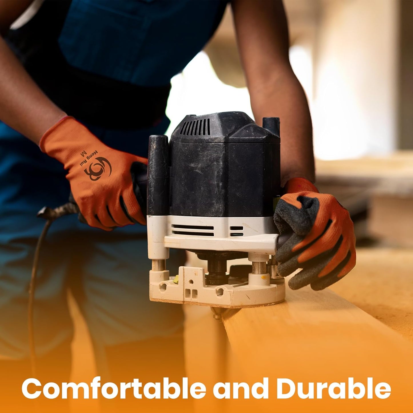 10 OR 20 Pairs Work Gloves–Heavy Duty Rubber Coated Safety Work Gloves–Multipurpose Gloves