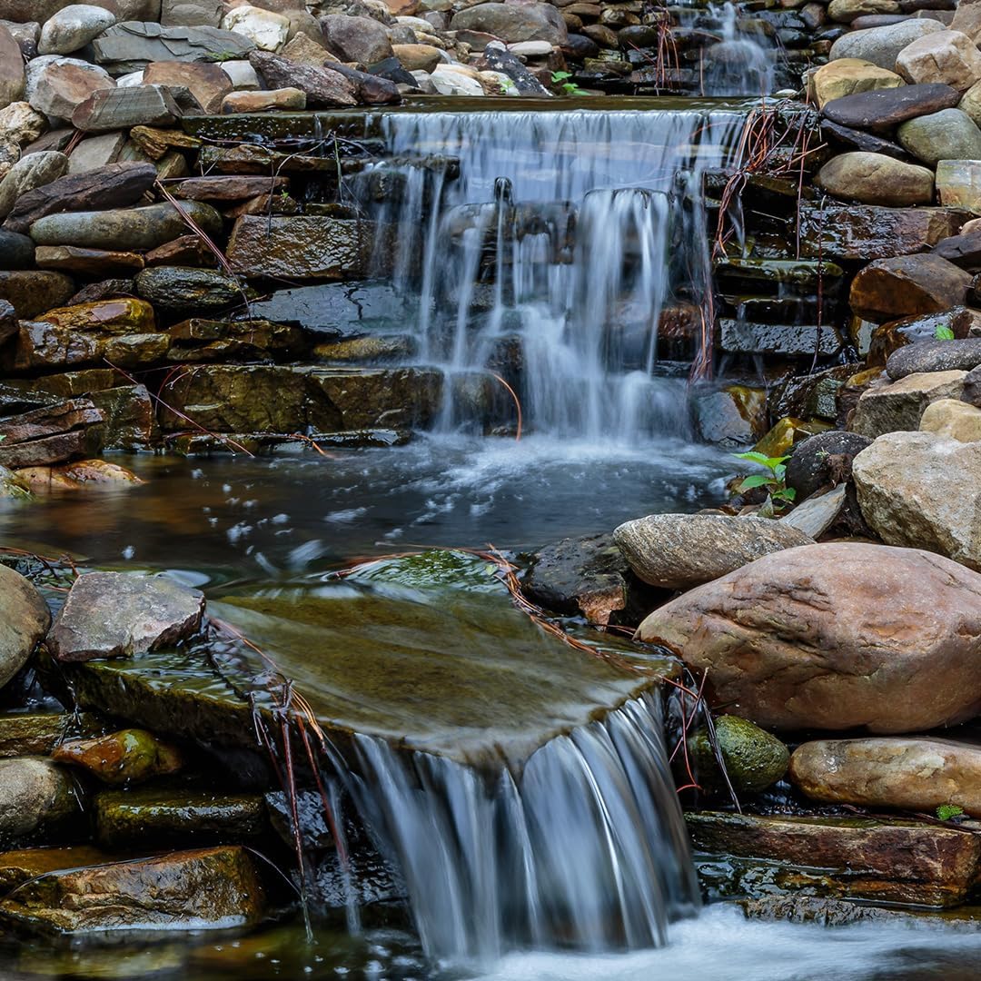 HALF OFF PONDS Pond Free Cascade 4100 Waterfall Kit with 15' x 20' EPDM Liner and 4,100 GPH Pump - PMDP4