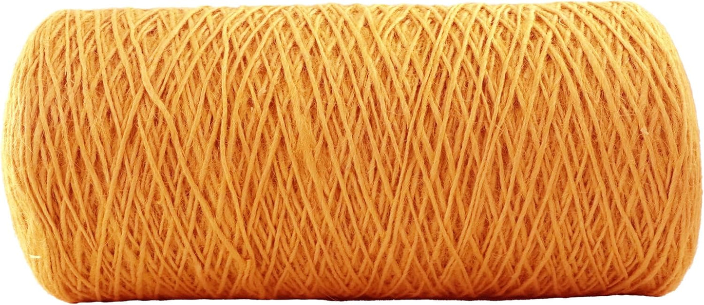 1mm x 2000 Feet Orange Jute Rope, Twine for Gardening Tomato Climbing Plant Tie Floristry Crafts Gift Wrapping Packing Decor