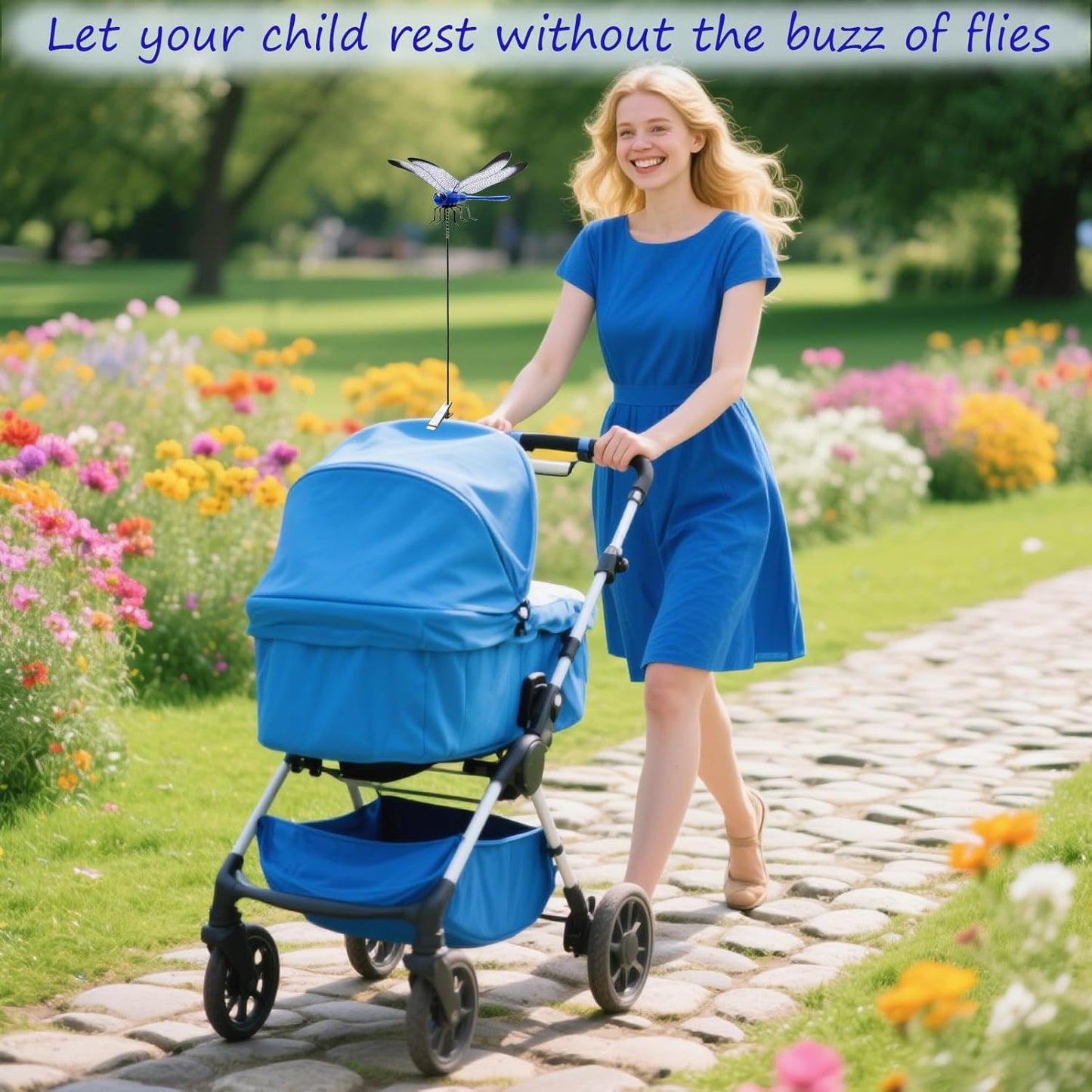 Dragonfly Clip on Hat, Dragonfly Garden Décor, 3D Fake Dragonflies The Deer or Horse Fly Nature Enemy to Scare Garden Fly for Indoor Outdoor (8Pcs-Colorful)