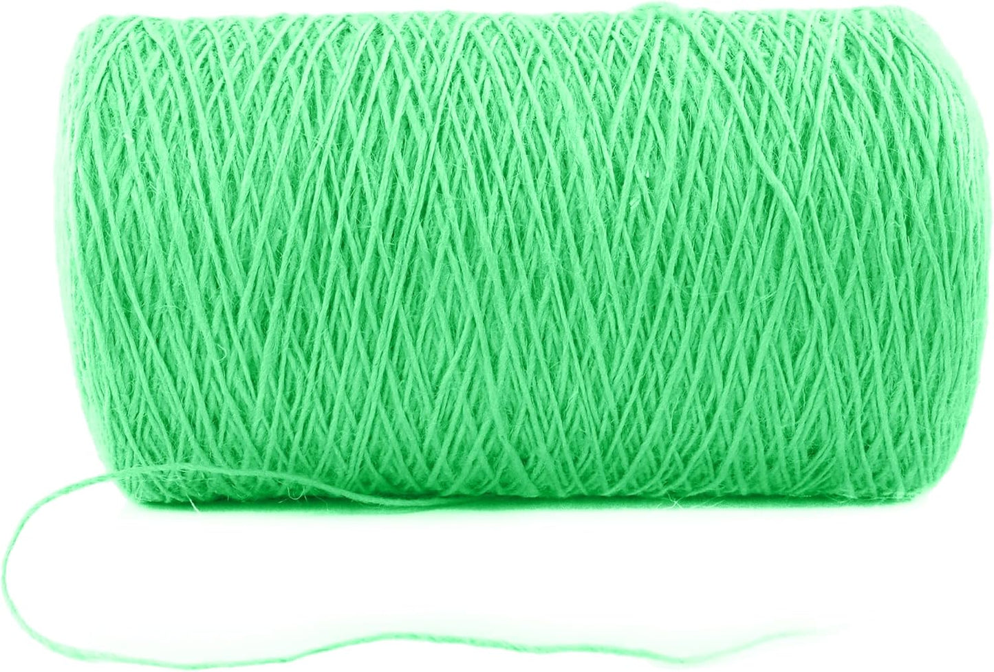 1mm x 3000 Feet Light Green Jute Rope, Twine for Gardening Tomato Climbing Plant Tie Floristry Crafts Gift Wrapping Packing Decor