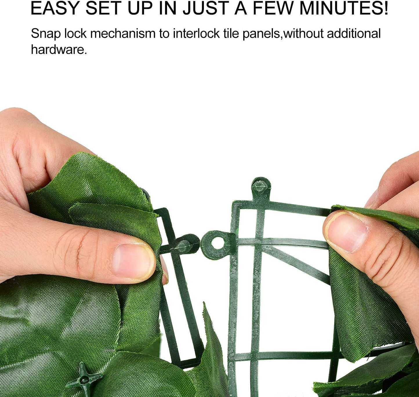 DearHouse Artificial Ivy Privacy Fence, 118x59in Artificial Hedges Fence and Faux Ivy Vine Leaf Decoration for Outdoor Garden Decor