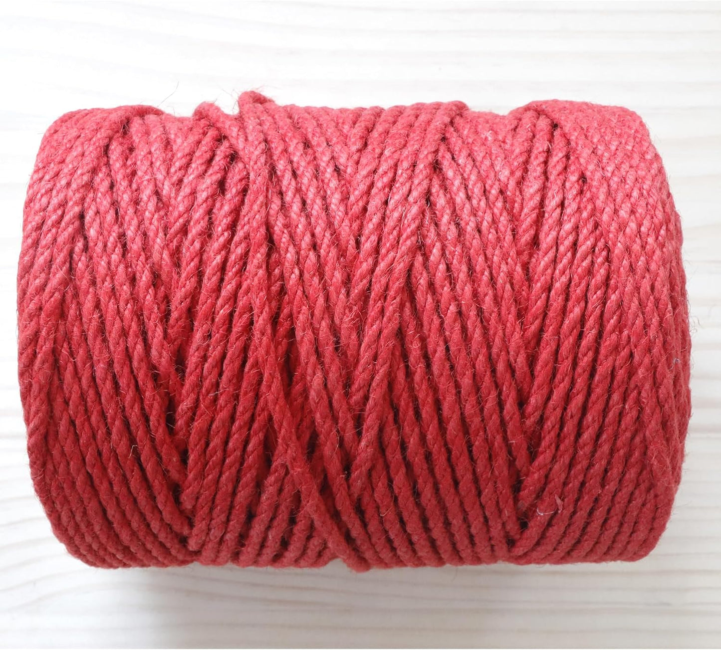 4mm x 300 Feet Red Jute Rope, Twine for Gardening Tomato Climbing Plant Tie Floristry Crafts Gift Wrapping Packing Decor