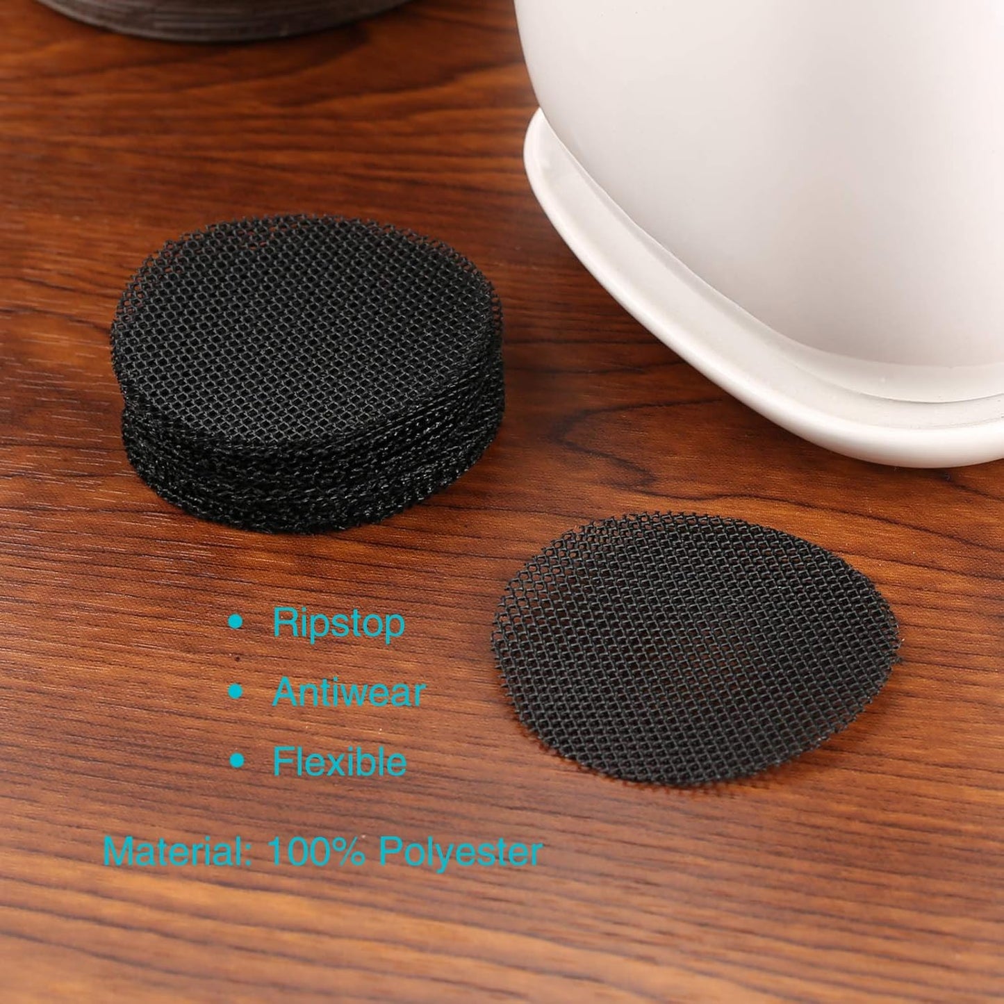 100PCS Bonsai Pot Bottom Grid Mat Mesh, Plant Drainage Screens Gasket, Round Drainage Mesh Hole Screens Keep Soil from Flowing Away, 2 Inch