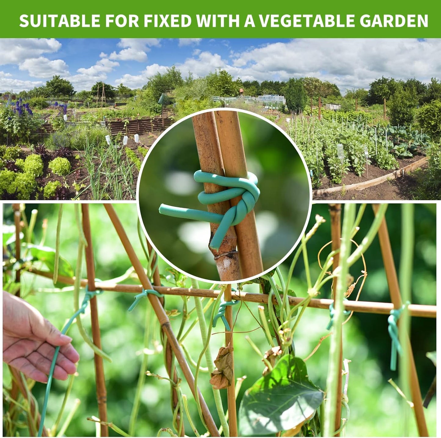 YDSL 88 feet Garden Flexible Wire, Soft Twist Plant Ties for Plant Vines and Office Organization (Diameter - 3MM)
