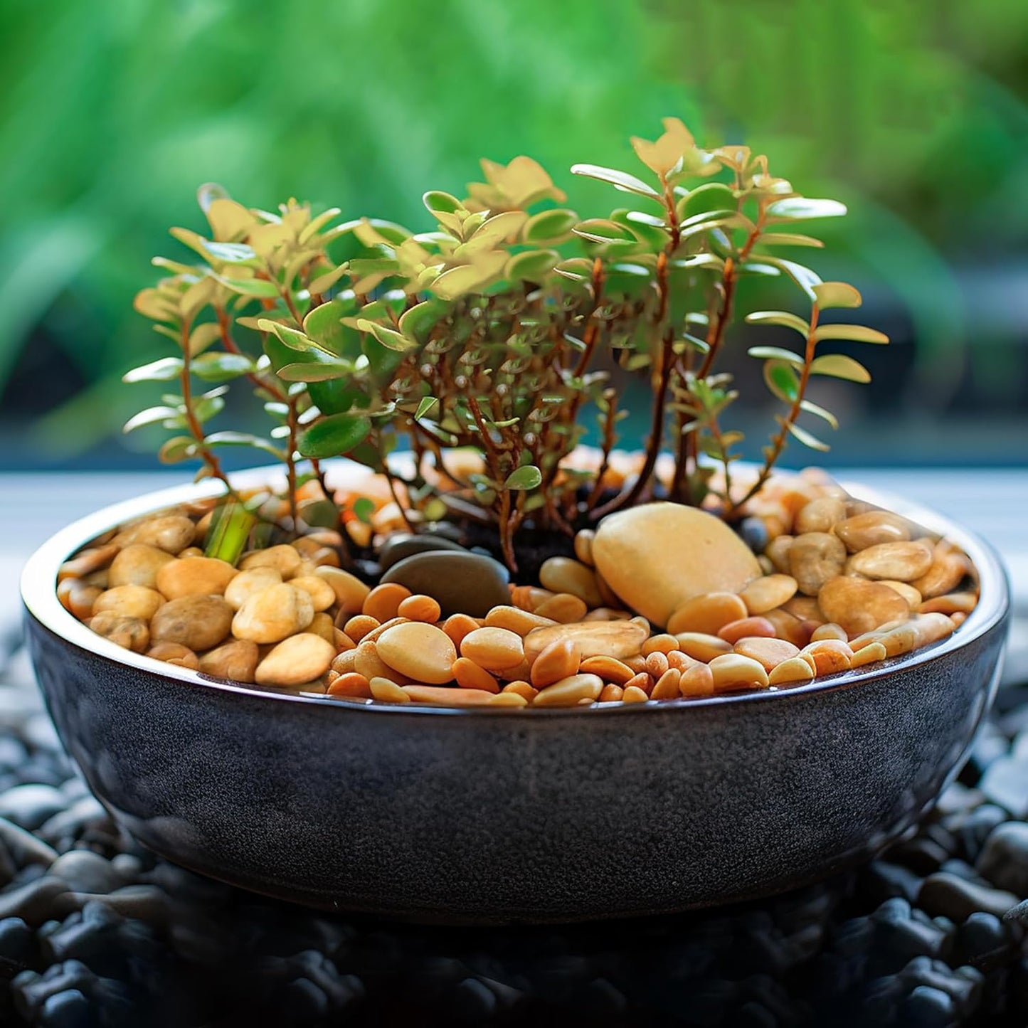 2 LBS River Rocks, StoneCreek, Decorative Garden Stones for Plant Landscaping, Polished Gravel Filler Pebbles for Home Decoration, Vases, Succulents, Flower Beds and Fish Tanks (Pale Yellow, Medium)