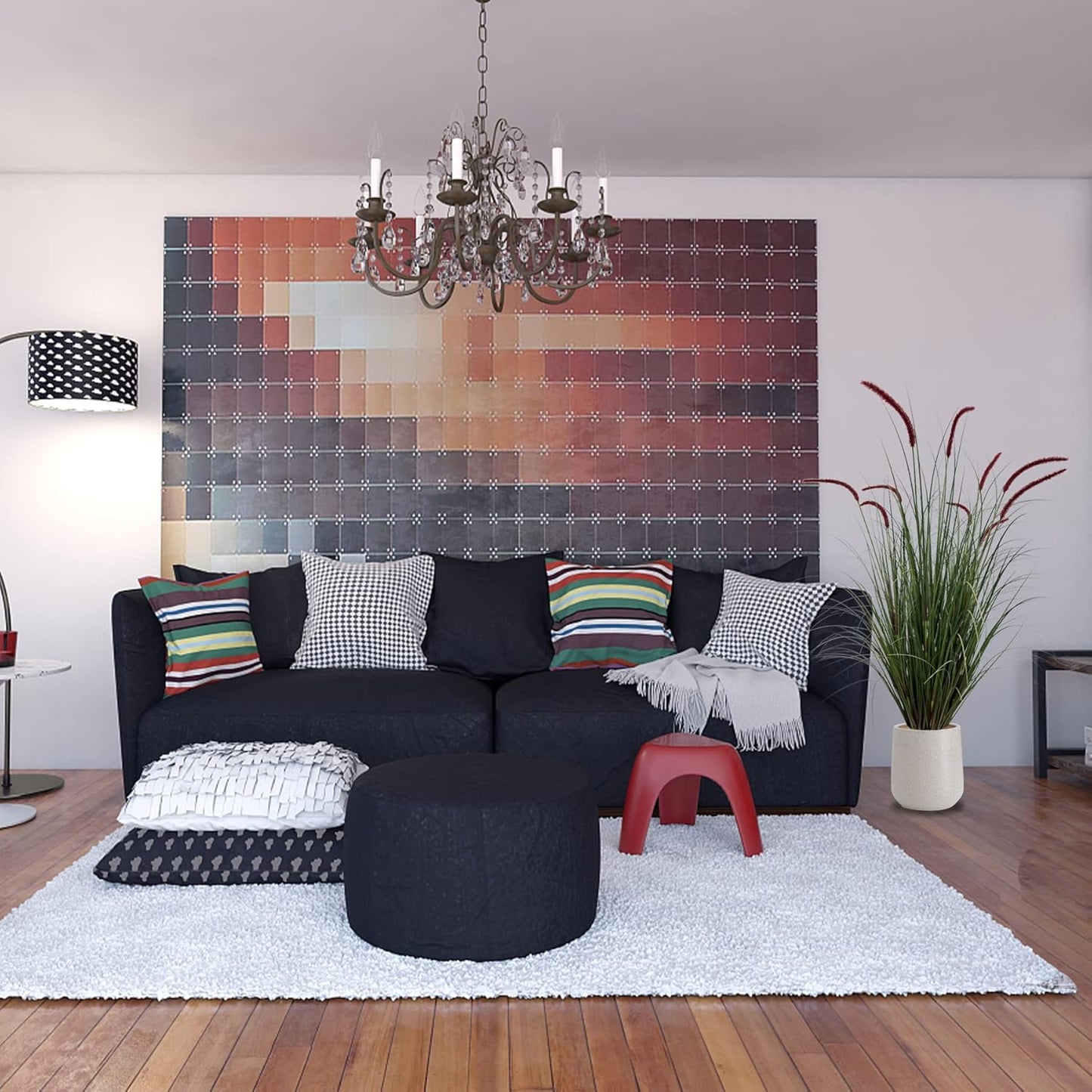 Artificial Plant 47in(2pack) Tall Artificial Grass Plant,Faux Plants Indoor Home Decorative Artificial Plants & Flowers in Pot Fake Plant, House Plant Indoor