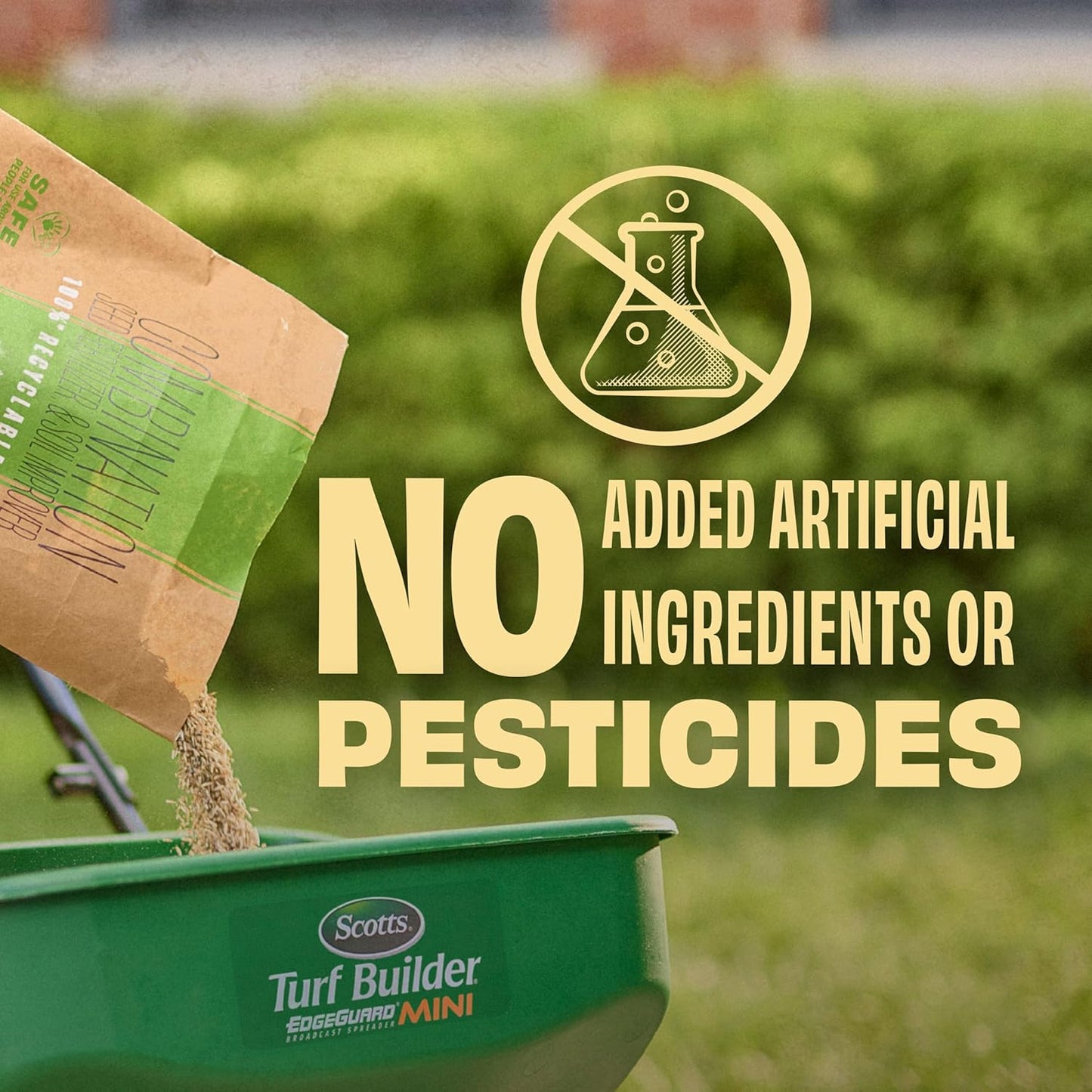 O.M. Scott and Sons Tall Fescue Blend Grass Seed, Fertilizer and Soil Improver, Naturally Crowds Out Weeds, Covers Up to 2,000 sq. ft., 8 lbs., 2-Pack