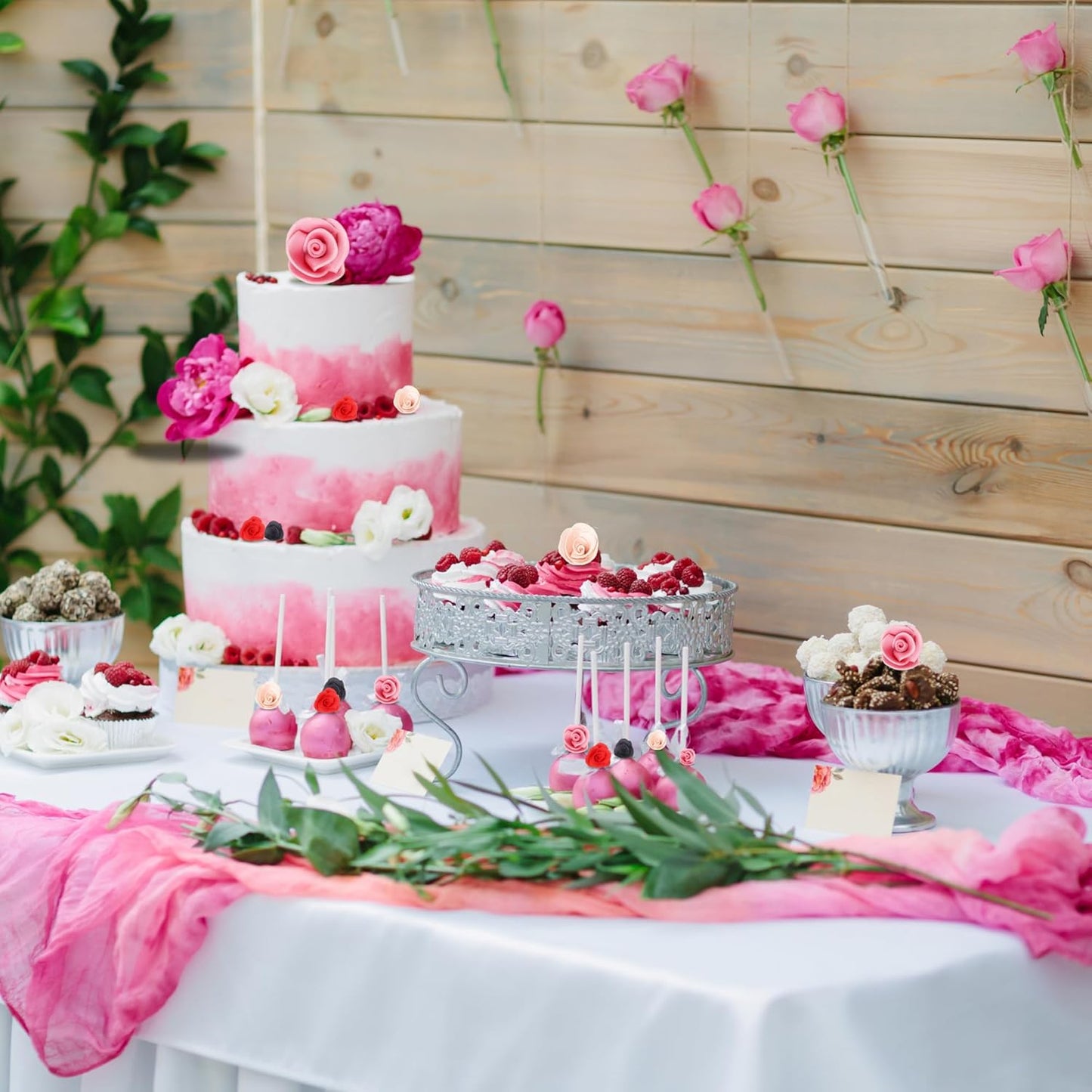 Confect Edible Flower | Edible Flower for cake decorations | Edible Flower Cupcake Toppers | Cupcakes & Doughnut Edible Toppers | Edible Neon Pink Flower- Vegan, Gluten-Free, Soy-Free, Dairy-Free, Palm Oil-Free -Pack of 12