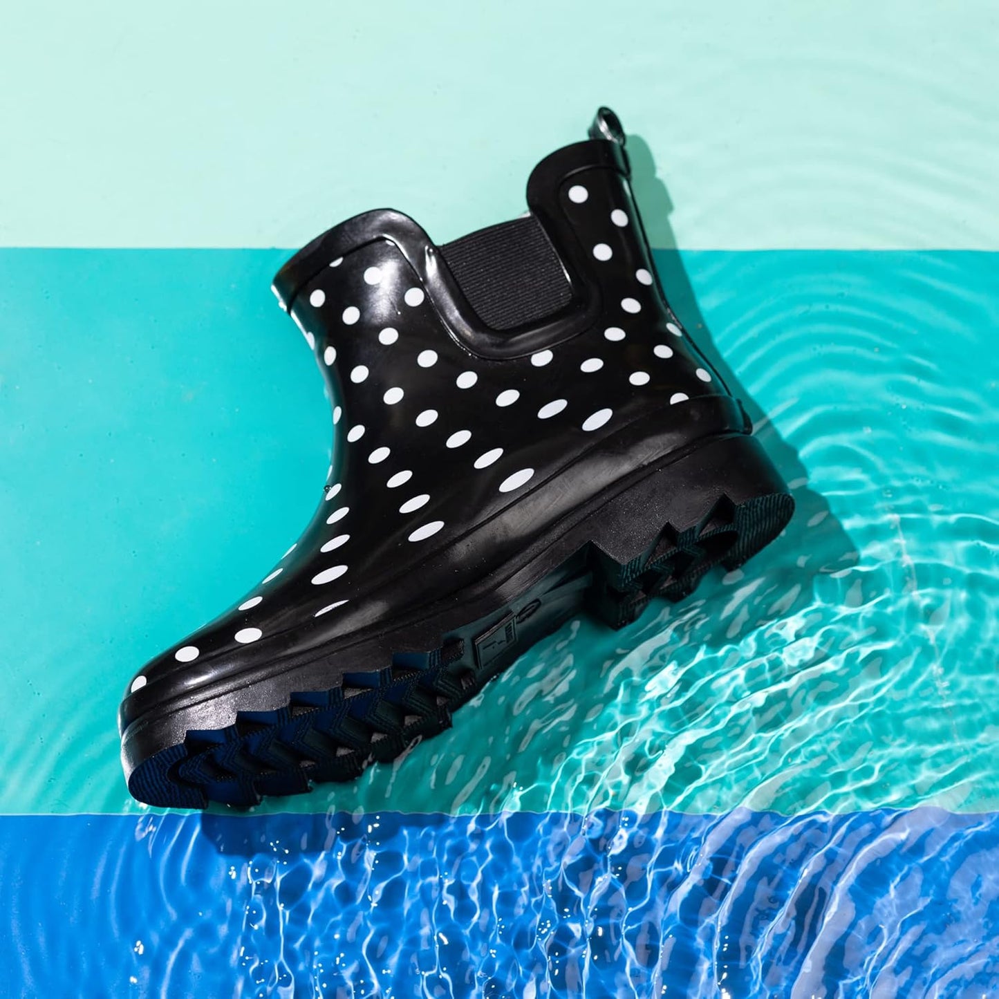 NORTY - Womens Ankle Rain Boots - Ladies Waterproof Winter Spring Garden Boot runs ½ size large