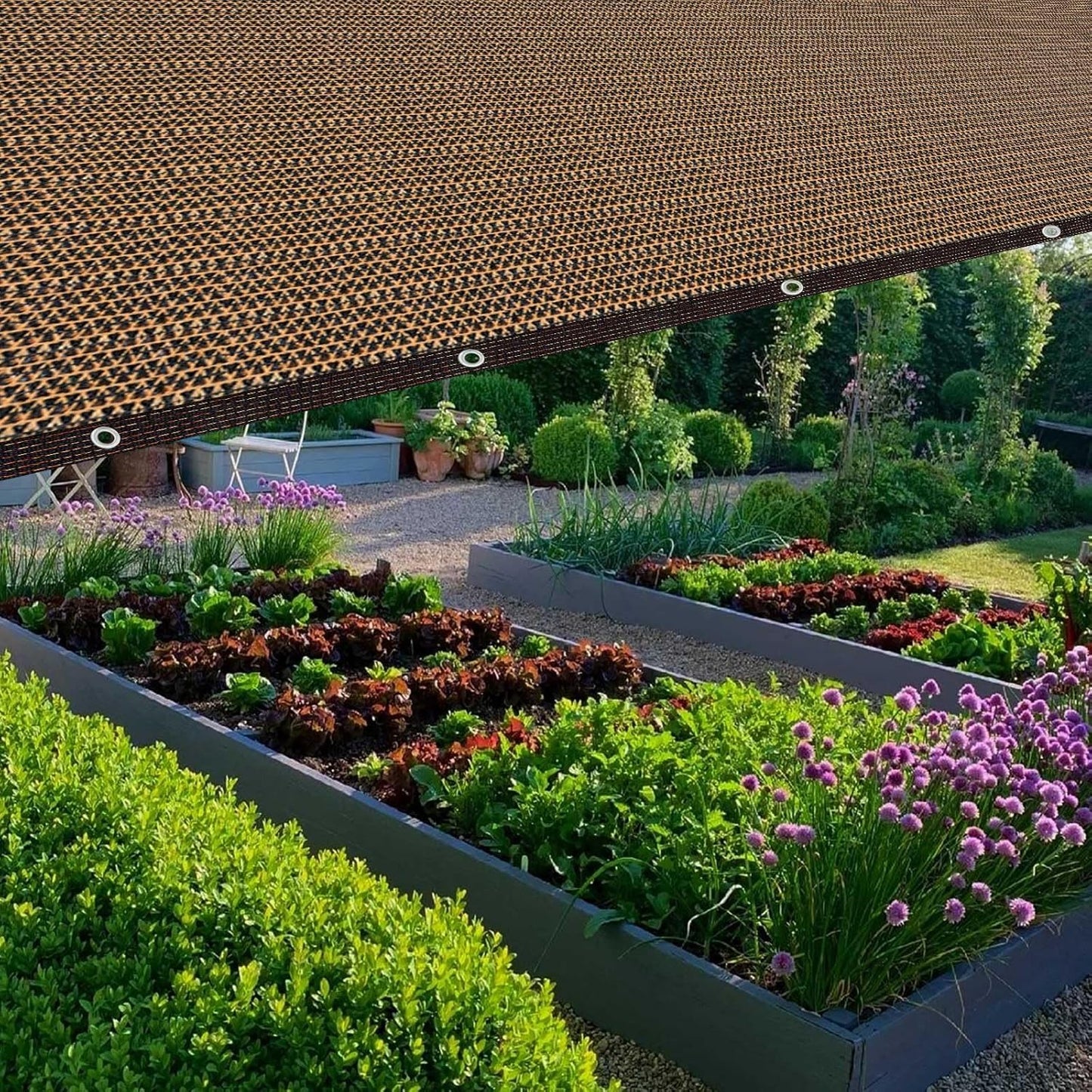 Shade Cloth,80% Sunblock Net with Metal Grommets and Reinforced Edges,Garden Sun Shade Netting,Used in Courtyards,Balconies,Carports,Greenhouse, Plants Growing,Chicken Coop Patios etc.14x20FT