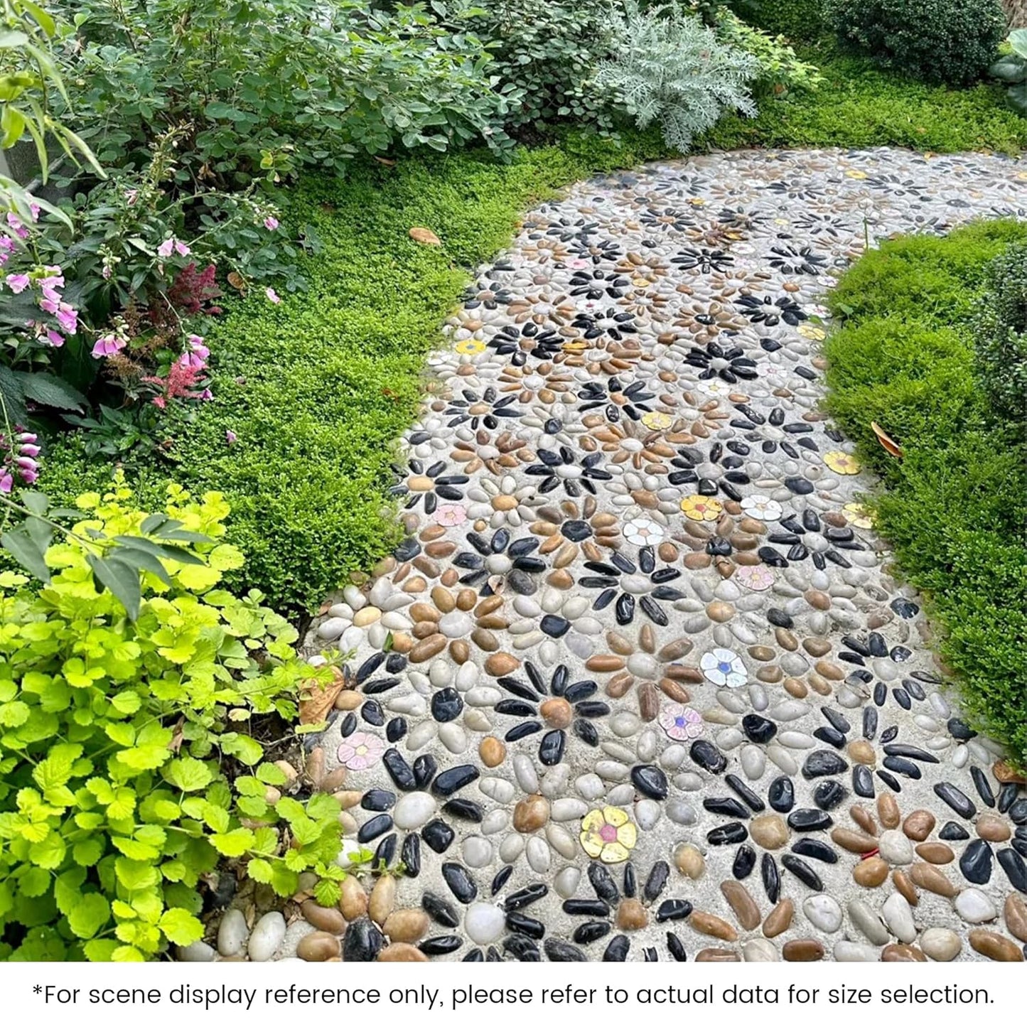 SIDONG 10 LB Mixed River Rocks, 0.3-0.5 Inches High Polished Pebbles for Indoor Plants, Aquarium Rocks Used in Fish Tank, Decorative Stones for Plants, Vases, Home DΓ©cor, Crafting, Garden Landscaping