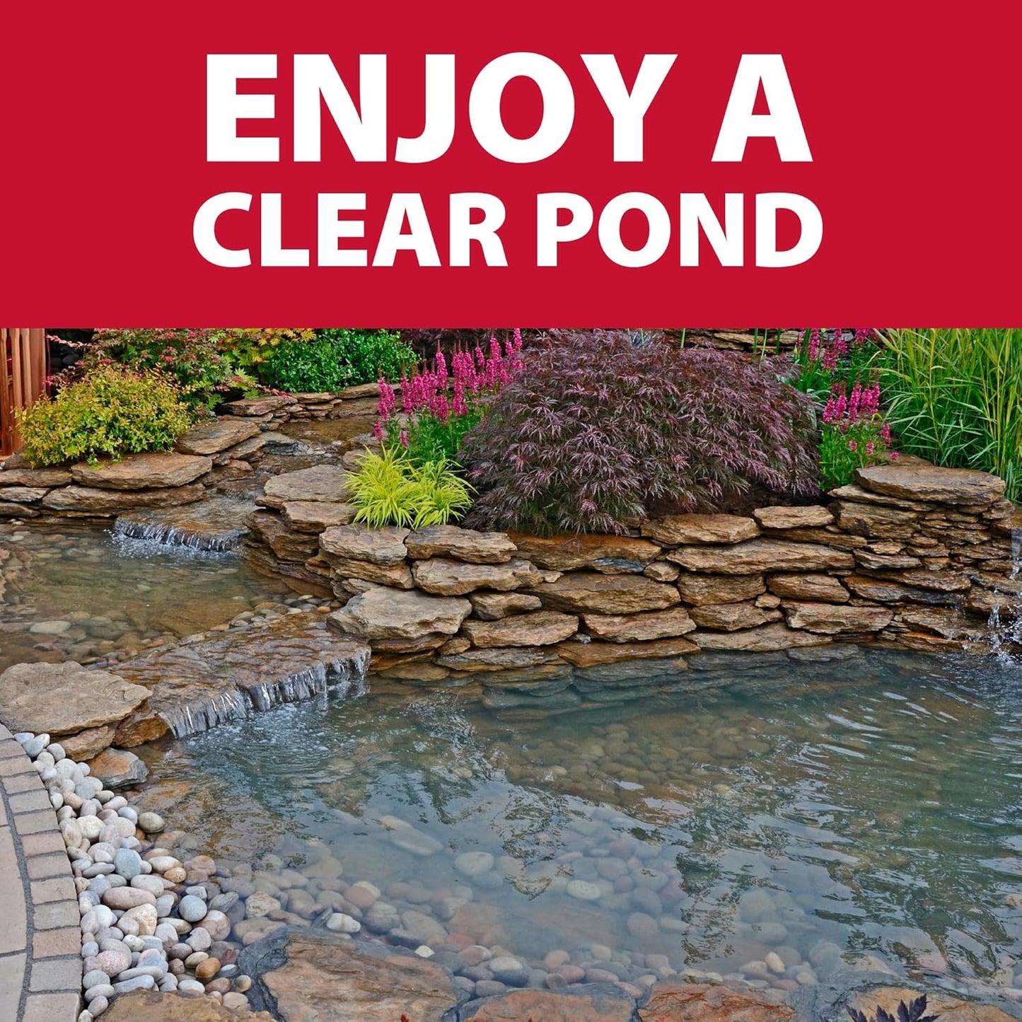 The Pond Guy Clarity Defense Water Garden Flocculant, Clear Cloudy Water, Stimulate Beneficial Microbe Growth, Fish, Plant & Animal Safe, 8 lbs