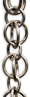 Nutshell Stores Double Loops Rain Chain - Aluminum - 17 Feet