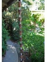 Nautical Cups Copper Rain Chain with Installation Kit - 14 Foot