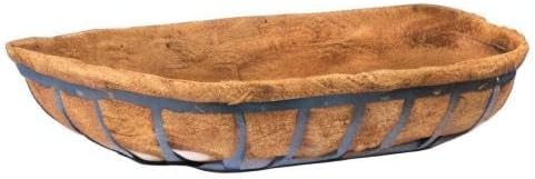 2pcs Trough Coco Liner 24 inch Wall Planter Replaceable Coco Liner for Window Box, Fence Flower Baskets