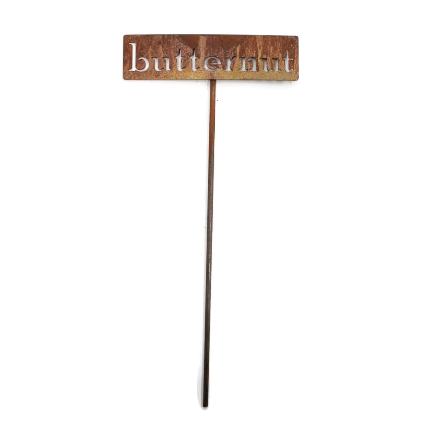 Classic Metal Garden Markers 19 Inches Tall (butternut, Naturally Rusted)