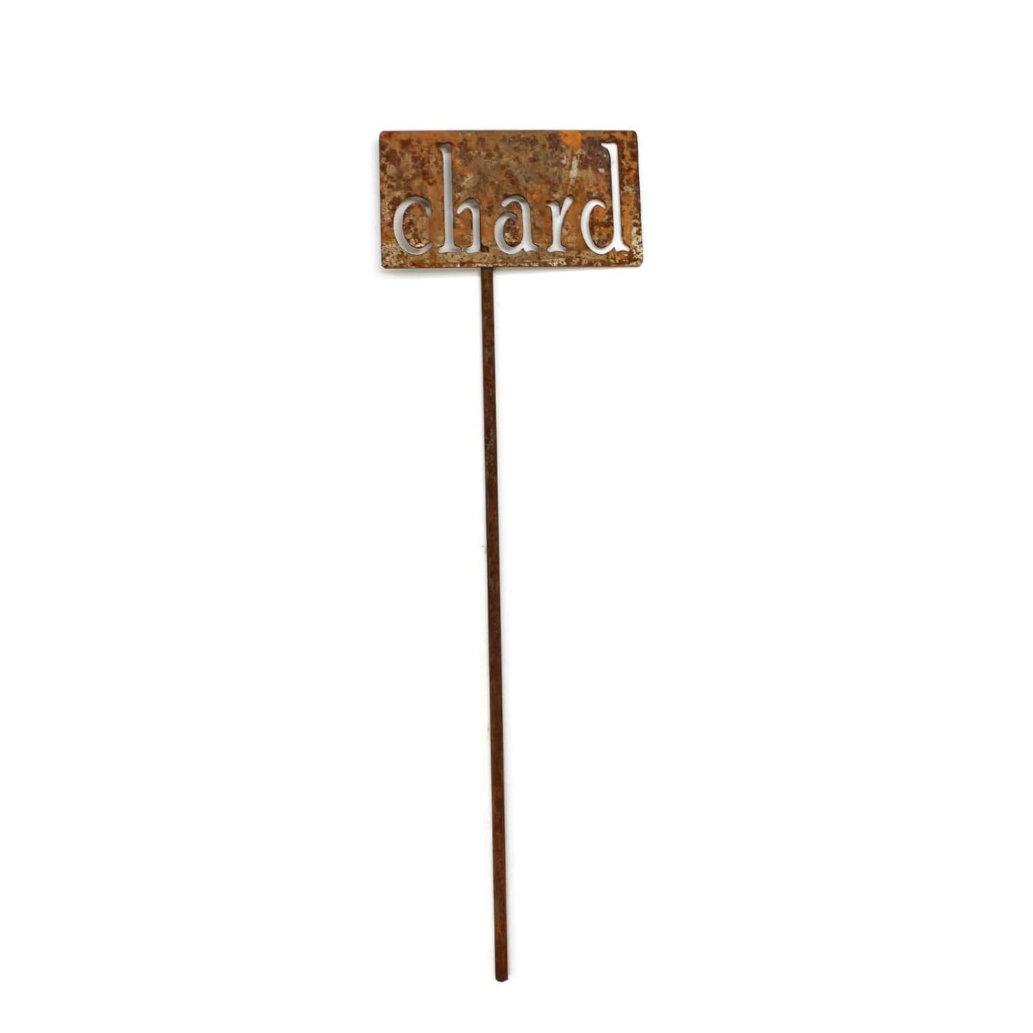 Classic Metal Garden Markers 19 Inches Tall (chard, Naturally Rusted)
