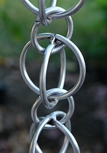 Nutshell Stores Double Loops Rain Chain - Stainless Steel - 6 Feet