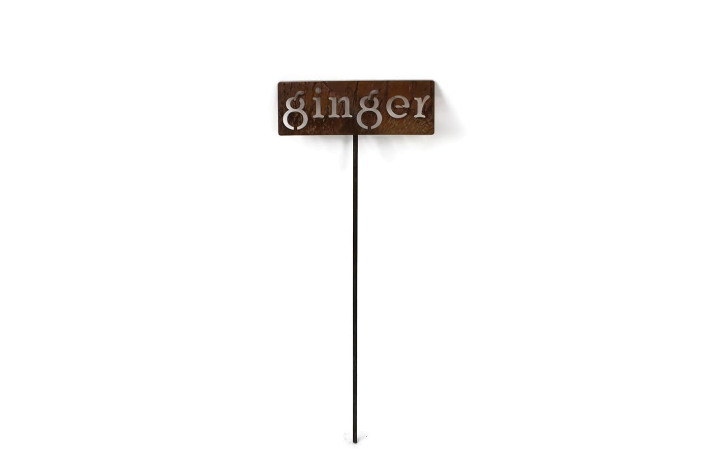 Classic Metal Garden Markers 19 Inches Tall (ginger, Naturally Rusted)