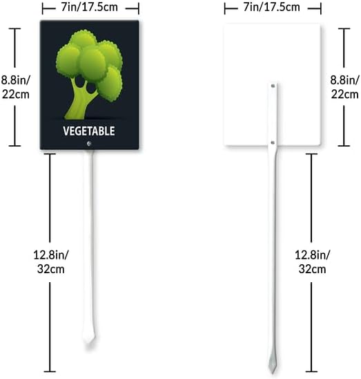 Eveokoki Aluminum Seed & Plant Labels - Plant Markes for Seedlings-Plant Tags for Pots - Garden Signs for Vegetable - Durable Markers for Plants Outdoor Waterproof - Garden Decor for Farmhouse