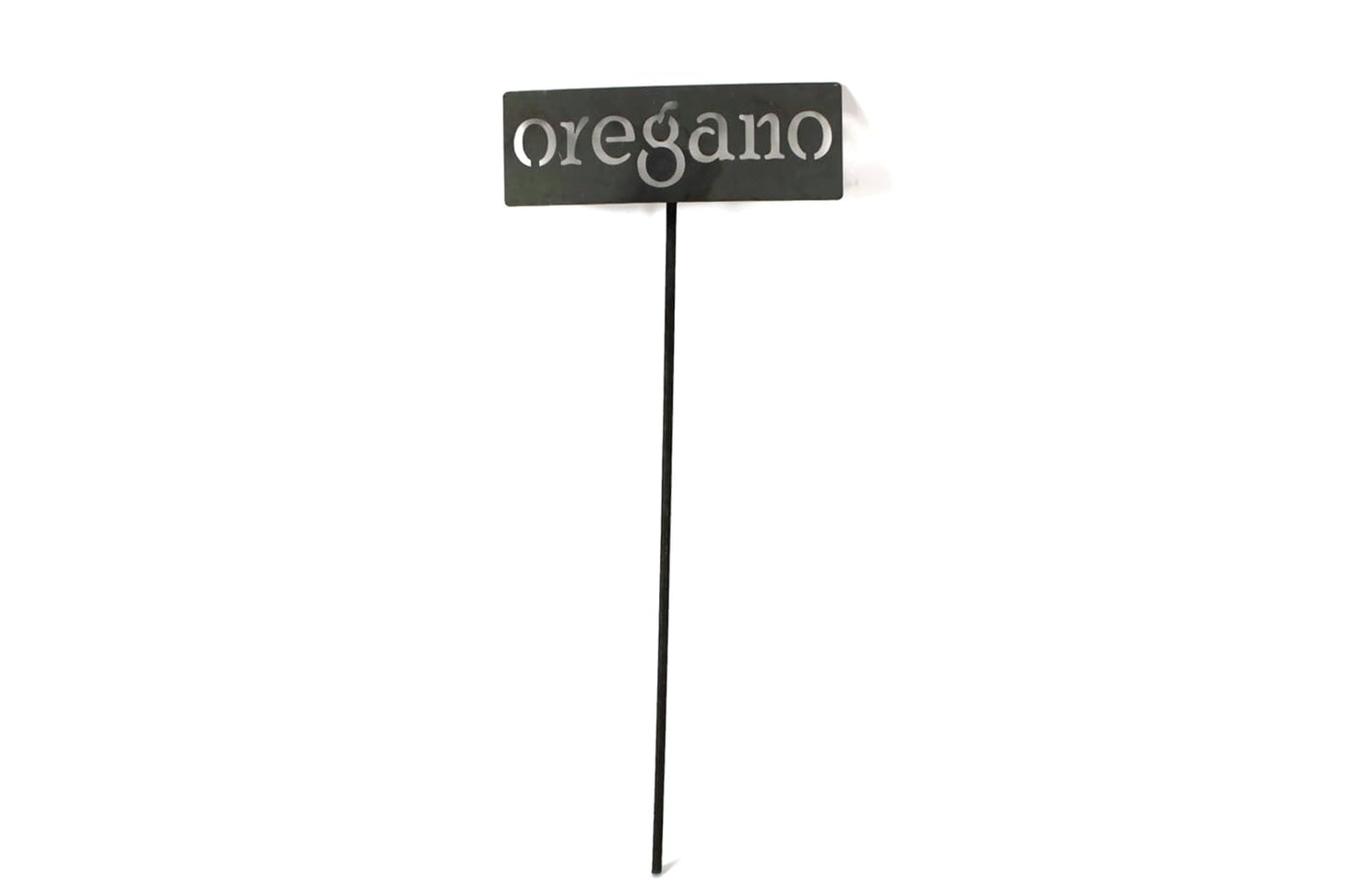 Classic Metal Garden Markers 19 Inches Tall (oregano, Raw, Unfinished Steel (will rust with time))