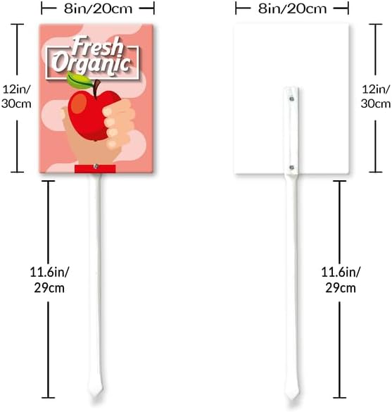 Eveokoki Aluminum Seed & Plant Labels - Plant Markes for Seedlings-Plant Tags for Pots - Garden Signs for Vegetable - Durable Markers for Plants Outdoor Waterproof - Garden Decor for Farmhouse