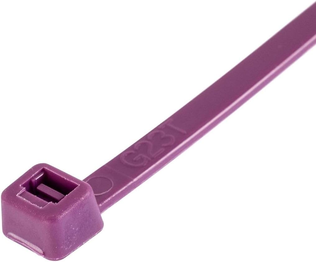 GTSE 14 Inch Purple Zip Ties, 100 Pack, 50lb Strength, UV Resistant Long Nylon Cable Ties, Self-Locking 14" Tie Wraps