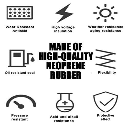 NABOWAN Solid Rubber Strip,Sheets,Rolls 1/4" (.250") Thick x 2" Wide x 60" Long, Thick Neoprene Rubber, Perfect for DIY Rubber Gasket, Weather Stripping, Sealing, Padding