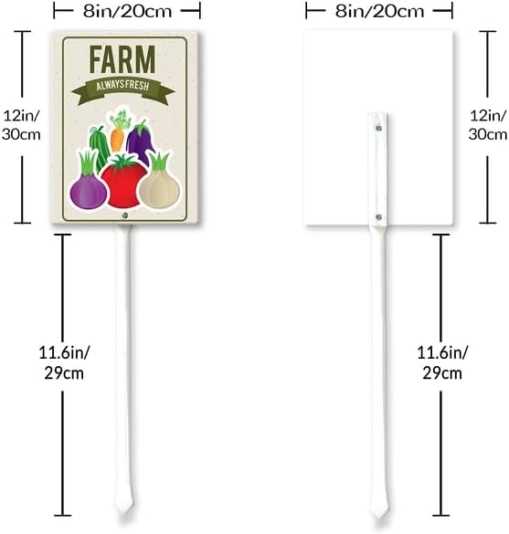 Eveokoki Aluminum Seed & Plant Labels - Plant Markes for Seedlings-Plant Tags for Pots - Garden Signs for Vegetable - Durable Markers for Plants Outdoor Waterproof - Garden Decor for Farmhouse