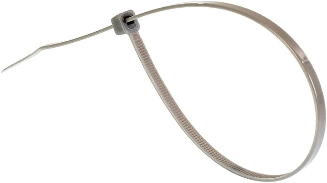 GTSE 4 Inch Silver/Gray Zip Ties, 100 Pack, 18lb Strength, UV Resistant Nylon Small Cable Ties, Self-Locking 4" Tie Wraps