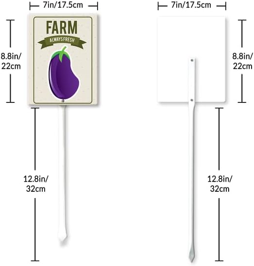 Eveokoki Aluminum Seed & Plant Labels - Plant Markes for Seedlings-Plant Tags for Pots - Garden Signs for Vegetable - Durable Markers for Plants Outdoor Waterproof - Garden Decor for Farmhouse